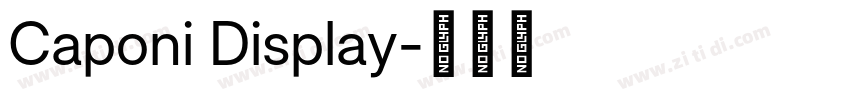 Caponi Display字体转换 Caponi Display字体转换